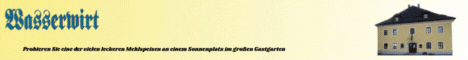 Banner von Wasserwirt